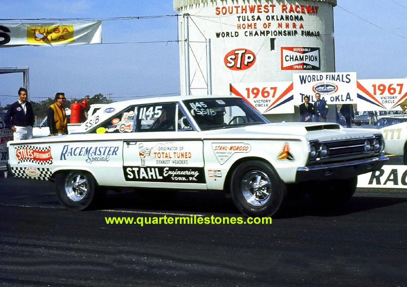 1967 PLYMOUTH BELVEDERE II VIN: WA86126976 NHRA A/SA DRAG CAR