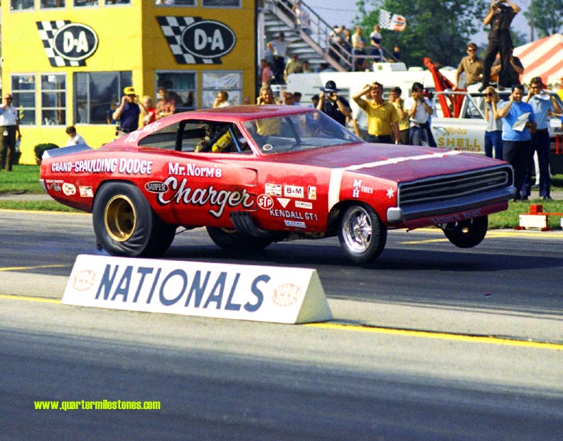 A wheelsup launch for Kenny Safford in the GrandSpaulding Dodgesponsored